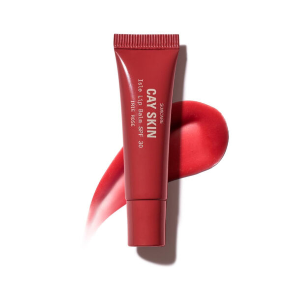 Cay Skin Isle Lip Balm SPF 30 – High Shine, Hydrating + Sheer Lip Gloss in Vanilla Brown Sugar Flavor – Formulated with Natural Ingredients for All Skin Tones – Bad Gyal Berry