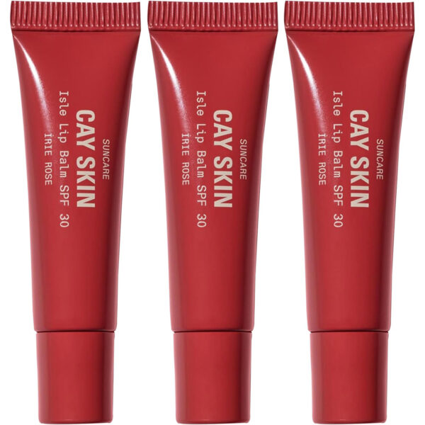 Cay Skin Isle Lip Balm SPF 30 – High Shine, Hydrating + Sheer Lip Gloss in Vanilla Brown Sugar Flavor – Formulated with Natural Ingredients for All Skin Tones – Bad Gyal Berry