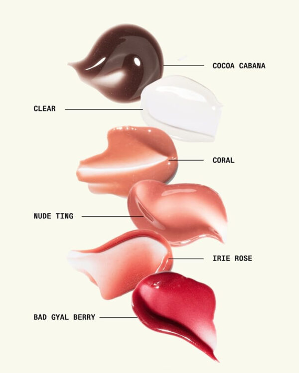 Cay Skin Isle Lip Balm SPF 30 – High Shine, Hydrating + Sheer Lip Gloss in Vanilla Brown Sugar Flavor – Formulated with Natural Ingredients for All Skin Tones – Bad Gyal Berry