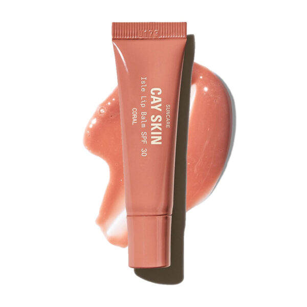 Cay Skin Isle Lip Balm SPF 30 – High Shine, Hydrating + Sheer Lip Gloss in Vanilla Brown Sugar Flavor – Formulated with Natural Ingredients for All Skin Tones – Bad Gyal Berry