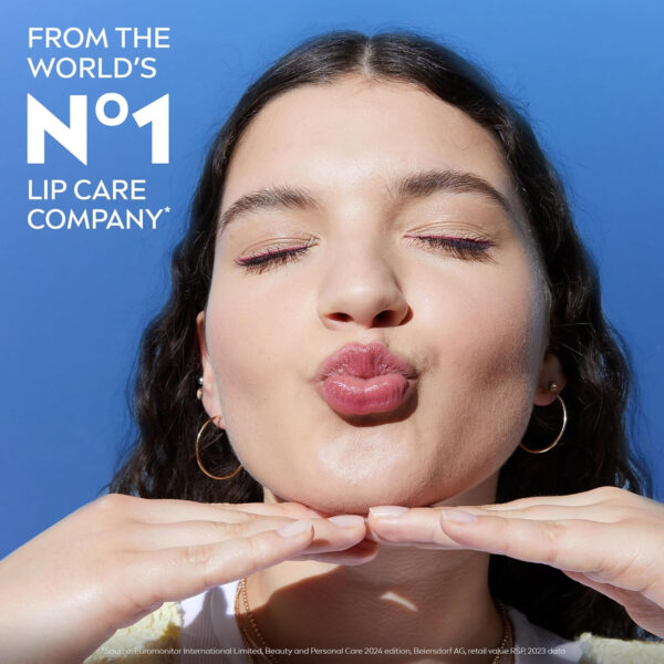 689328909fdf004c1cd5a0936f6da71130a8d0684b9ae84ab6010.jpg NIVEA Lip Care, Fruity Tinted Lip Balm Variety Pack, Cherry, Strawberry, Blackberry and Watermelon Flavors, 3-in-1 Moisture, Repair and Color, 0.17 Oz Stick, Pack of 4