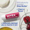 6893289908a9e93bb08595374d6756ec86a6ce709993079941c24.jpg NIVEA Lip Care, Fruity Tinted Lip Balm Variety Pack, Cherry, Strawberry, Blackberry and Watermelon Flavors, 3-in-1 Moisture, Repair and Color, 0.17 Oz Stick, Pack of 4