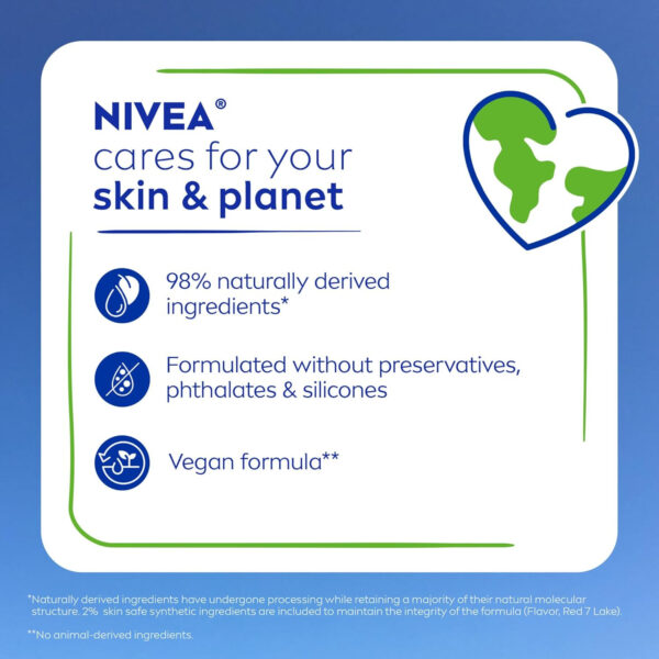 6893289c39d25cd02d33278620056e9bb86a810e19bd446164bc4.jpg NIVEA Lip Care, Fruity Tinted Lip Balm Variety Pack, Cherry, Strawberry, Blackberry and Watermelon Flavors, 3-in-1 Moisture, Repair and Color, 0.17 Oz Stick, Pack of 4