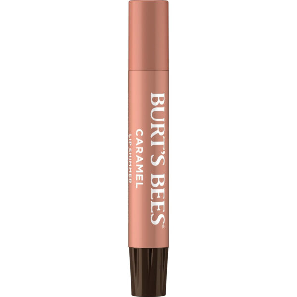 Burt's Bees Lip Shimmer Nude Collection, Tinted Lip Balm Stick, Moisturizing for All Day Hydration with Natural Glowy Pigmented Finish & Buildable Color, 3 Warm Shades Value Pack, 3 Tubes x 0.09 Oz