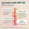 ATTITUDE Oceanly Tinted Lip Balm with SPF 30, EWG Verified, Plastic-Free, Broad Spectrum UVA/UVB Protection with Zinc Oxide, Vegan, Unscented, Baby Rose, 0.3 Ounce