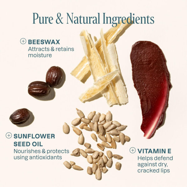 Cliganic Tinted Lip Balm - Non-GMO, 4 Colors - Enriched with Vitamin E, Cruelty Free