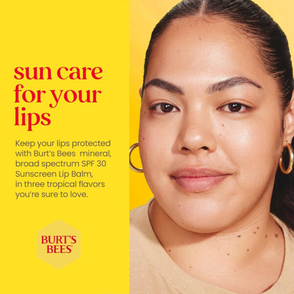 68932a6d8beb0922ca6f889be518437795e5644a120323f731f23.jpg Burt’s Bees SPF 30 Lip Balm, Island Getaway - Coco Loco, Beaches & Cream, Tropic Like It's Hot, Water-Resistant Sun Care, Natural Origin Lip Treatment, 3 Tubes, 0.15 oz