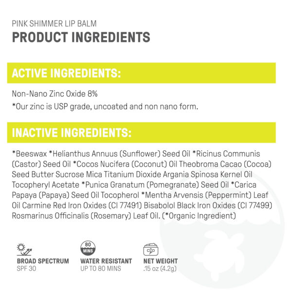 68932ad5729d46ad908a476f02e50a9353c60d91d7556478ca2eb.jpg Raw Elements Organic Pink Lip Shimmer Zinc Oxide SPF 30+, 0.15oz