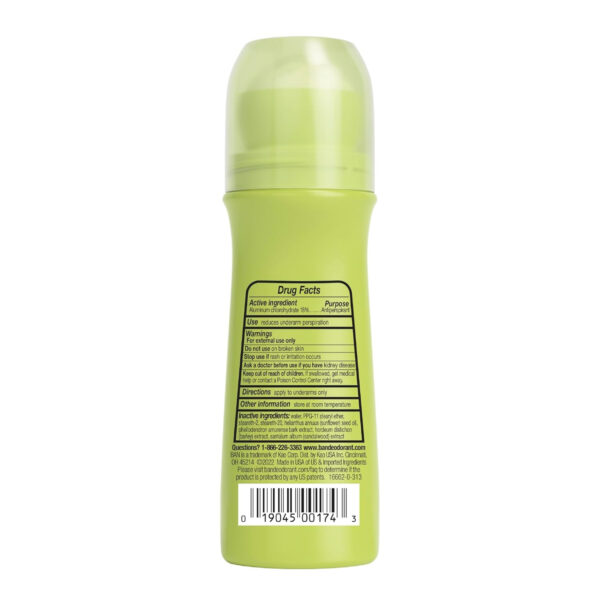 68932bc9a31ec585c16d9d075b805d8b6edcb22006d3186dc9715.jpg Ban Invisible Roll-on Antiperspirant Deodorant for Women and Men, 24-hour Underarm Odor & Sweat Protection, Powder Fresh, 3.5 Oz, Pack of 2