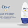 Dove Original Clean Roll On Deodorant, Aluminum Free, All Day Odor Protection, 4-Pack, 1.7 FL Oz Each, 4 Bottles