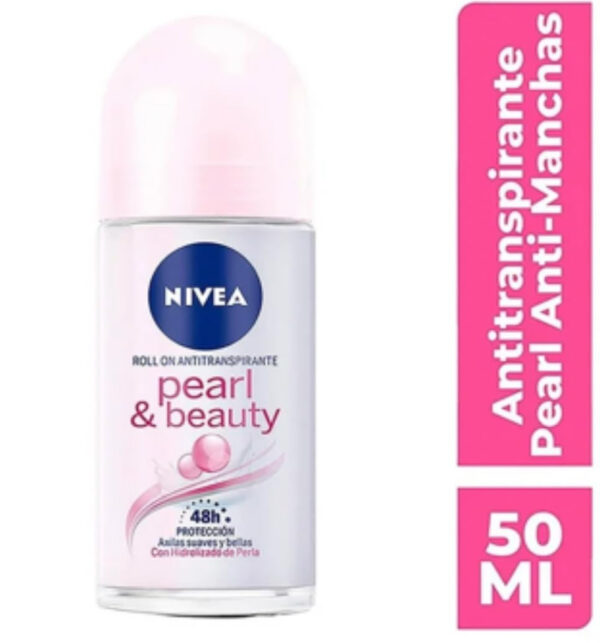 Nivea Pearl Beauty Roll On For Women, 50Ml (Pack Of 2)