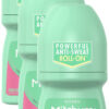 Mitchum Women’s Triple Odor Protection Antiperspirant & Deodorant Roll-On, Powder Fresh, 48HR Protection, Vegan, 1.7 oz