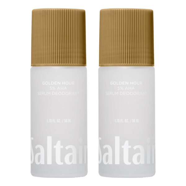 Saltair Serum Deodorant Signature Scents 2 Pack. 5% AHA Formula. Lactic Acid and Mandelic Acid Deodorant. Aluminum Free Odor Control for Women and Men. Travel Essentials, 2x 1.7oz Roll On