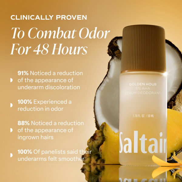 Saltair Serum Deodorant Signature Scents 2 Pack. 5% AHA Formula. Lactic Acid and Mandelic Acid Deodorant. Aluminum Free Odor Control for Women and Men. Travel Essentials, 2x 1.7oz Roll On