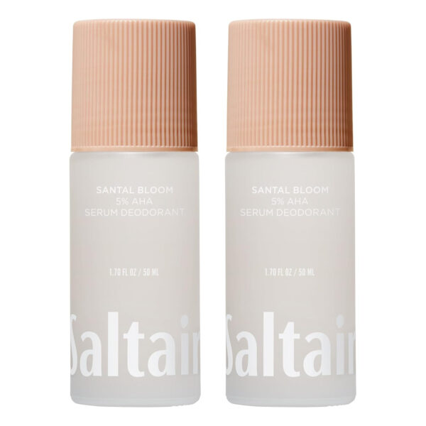 Saltair Serum Deodorant Signature Scents 2 Pack. 5% AHA Formula. Lactic Acid and Mandelic Acid Deodorant. Aluminum Free Odor Control for Women and Men. Travel Essentials, 2x 1.7oz Roll On