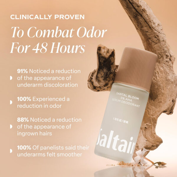 Saltair Serum Deodorant Signature Scents 2 Pack. 5% AHA Formula. Lactic Acid and Mandelic Acid Deodorant. Aluminum Free Odor Control for Women and Men. Travel Essentials, 2x 1.7oz Roll On