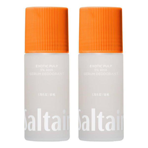 Saltair Serum Deodorant Signature Scents 2 Pack. 5% AHA Formula. Lactic Acid and Mandelic Acid Deodorant. Aluminum Free Odor Control for Women and Men. Travel Essentials, 2x 1.7oz Roll On