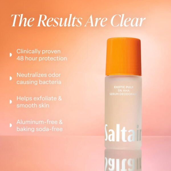 Saltair Serum Deodorant Signature Scents 2 Pack. 5% AHA Formula. Lactic Acid and Mandelic Acid Deodorant. Aluminum Free Odor Control for Women and Men. Travel Essentials, 2x 1.7oz Roll On