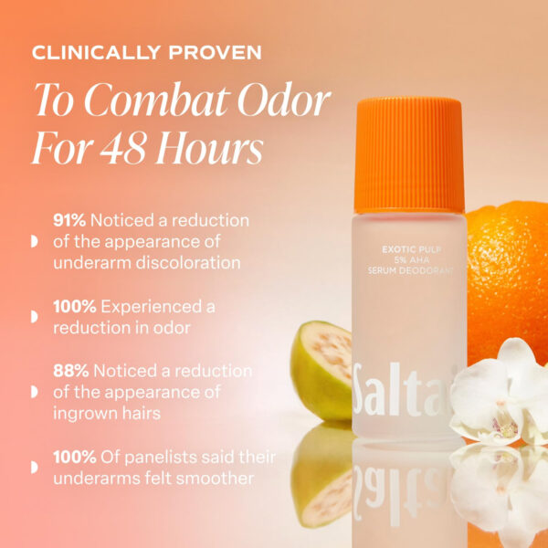 Saltair Serum Deodorant Signature Scents 2 Pack. 5% AHA Formula. Lactic Acid and Mandelic Acid Deodorant. Aluminum Free Odor Control for Women and Men. Travel Essentials, 2x 1.7oz Roll On