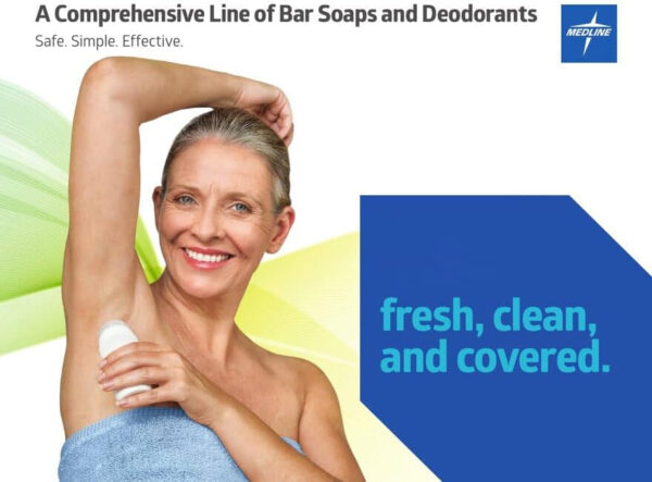 Medline MedSpa Roll-On Antiperspirant, Quick Dry & Long Lasting, 1.5 oz (Case of 96)