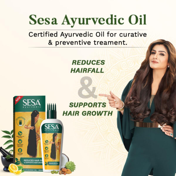 68932f5114a1367dfa0cfeb7d2dd176b2e902f270216e2914b210.jpg Ayurvedic Hair Oil With Bhringraj & 17 Rare Herbs With Coconut Oil and 4 Nourishing Oil For Hair Growth Help Control Hair Fall & Easy Hair Oil Applicator For Women and Men, 6.76 Fl Oz or 200 ml