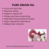 Bhringraj and Pure Onion Hair Oil Combo for Healthy, Thicker Hair Growth - 100% Natural, Ayurvedic Formula - 8oz.