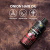 68932ff8f0840c42aa657761e45ed63fa4f78021d2014885ea15d.jpg Hair Oil 6.76 fl oz., with Bhringraj, Amla Extract, Kalonji, Seasme, Avacado, Walnut, Thyme, Jajoba , Grape Seed & Coconut Oil 200 ml
