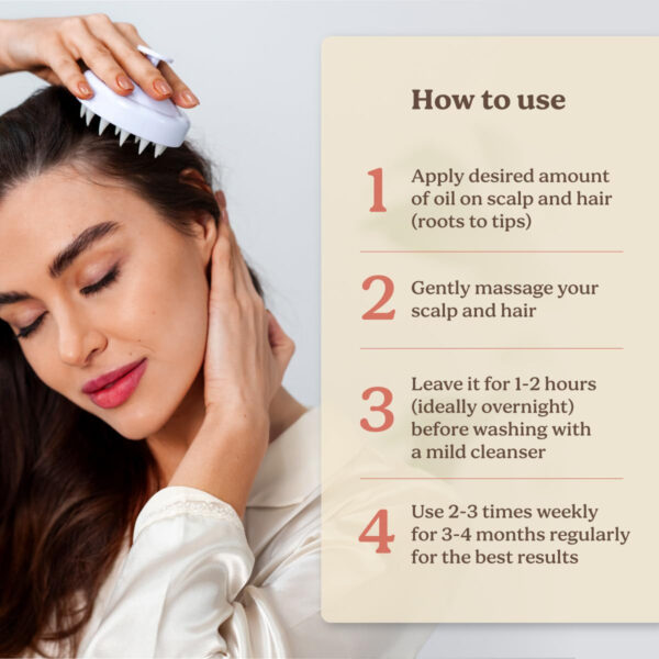 6893302f7a840fff434fce36f962980adfa37405821704432597b.jpg Life & Pursuits Bhringraj Hair Growth Oil 6.8 Fl Oz, Natural Ayurveda Scalp Therapy For Men & Women| Rosemary, Amla, Hibiscus, Tea Tree & Coconut| Reduces Itchiness & Dryness| Nourishes Damaged Hair