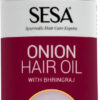 Onion Hair Oil With Bhringraj & Ayurvedic Herbal Extracts | Now With Comb Applicator | Paraben Free & Sulphate Free | 200 Ml or 6.76 oz