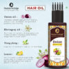 Onion & Bhringraj Hair oil for hair Growth | Non Sticky & Non Greasy | Natural & Vegan Hair oil for All Hair Type -100ml