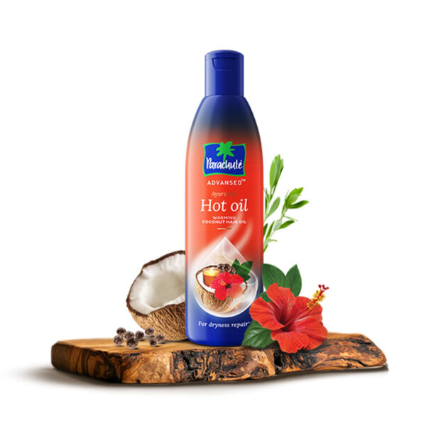 Parachute Advansed Ayurvedic Coconut Hair Oil with Basil (Tulsi), Aloe vera, Flax seed, Gooseberry (Amla) |25 Ayurvedic Ingredients | Controls Hair Fall, Dandruff, Hair Thinning|6.4 Fl.oz