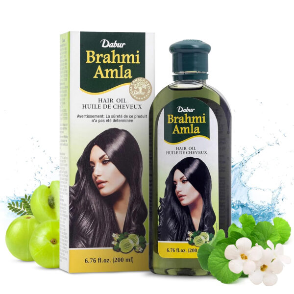 689330c6ca174624d5b83a4d985046207f2dce02e227dca69a37a.jpg Dabur Maha Bhringraj Herbal Ayurvedic Hair Oil – Infused with Bhringraj Oil for Scalp Nourishment, Soft and Manageable Strands – Oils for Hair and Scalp Massage – 200ML (6.76 fl oz)