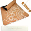 Eco Friendly Cork Yoga Mat 5mm Thick | Durable Natural Tree Rubber Base | Non-Slip, Sweatproof & Odor-Free | Extra Large (72” x 26”) | Plastic-Free Packaging | TPE and PVC Free | Elegant Design | Optional Alignment Lines