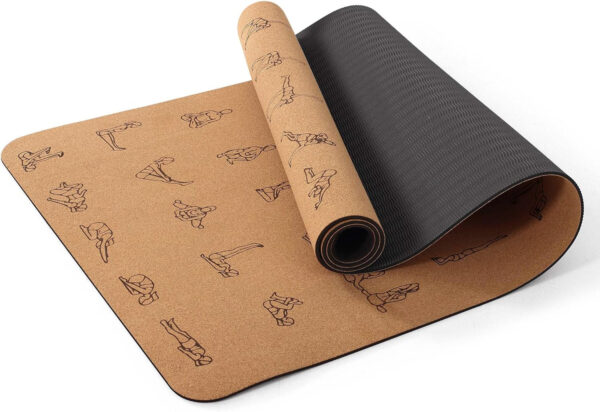 689332e745ca2a925de154caa8d10414ffdfd2e247a99e4427c00.jpg Premium Cork Yoga Mat 1/4 & 2/5 Inch Thick 72 x 26 in, Thick Cork and TPE Non Slip Yoga Mats for Women Men, Sweat Proof Eco-friendly, Great for Hot Yoga & Workouts