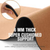 689332ec40e7f7fac2d24a9e3634824964a005f93bbf856181528.jpg Premium Cork Yoga Mat 1/4 & 2/5 Inch Thick 72 x 26 in, Thick Cork and TPE Non Slip Yoga Mats for Women Men, Sweat Proof Eco-friendly, Great for Hot Yoga & Workouts