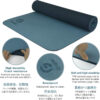 Yoga Mat Non Slip, Eco Friendly Fitness Exercise Mat with Carrying Strap,Pro Yoga Mats for Women,Workout Mats for Home, Pilates and Floor Exercises