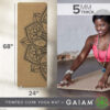 689333e30d4f693e96a59f9b570682643d4f707a94d8a5c0e902c.jpg Gaiam Cork Yoga Exercise Mat | Natural Sustainable Cork Resists Sweat and Odors | Non-Slip TPE Backing Prevents Slipping| Great for Hot Yoga, Pilates, Fitness Working Out (68" x 24"x 5mm Thick)