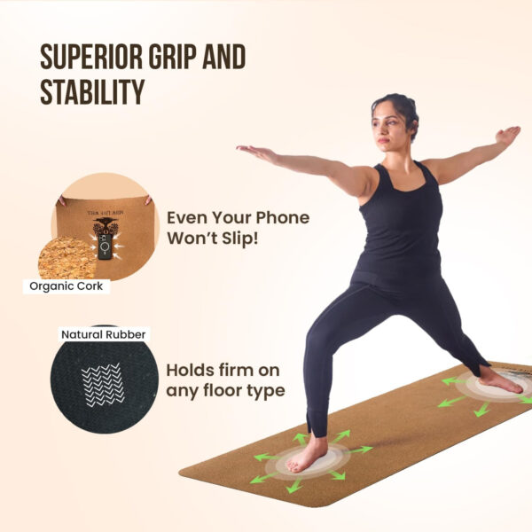 689333fbd4ee2a3b0d952a40a2dbe1e4e017a6860c62126cff897.jpg MHW - Live Well Thick Non-Slip Yoga Mats for Home Workout – Eco-Friendly Cork & TPE Yoga Mats | Extra Wide, Long, Foldable, Odorless Exercise Mats with Strap & Bag – Travel-Friendly & Portable