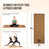 689333fdde87196219f6660c2ea12282e98de0e54d5ca50aa304e.jpg MHW - Live Well Thick Non-Slip Yoga Mats for Home Workout – Eco-Friendly Cork & TPE Yoga Mats | Extra Wide, Long, Foldable, Odorless Exercise Mats with Strap & Bag – Travel-Friendly & Portable
