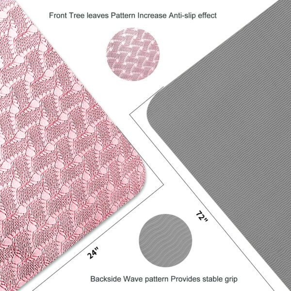 6893343247bbd98a230a9a7be7098cf852b7ec3b3d05563a8e33d.jpg Yoga Mat 1/3 inch QMKGEC Exercise Mats 8mm TPE Non-Slip Extra Thick High-Density Eco Friendly for Yoga Workout Pilates Yoga Mats for Women Men