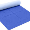 Heathyoga Eco Friendly Non Slip Yoga Mat, Body Alignment System, SGS Certified TPE Material - Textured Non Slip Surface and Optimal Cushioning,72"x 26" Thickness 1/4"