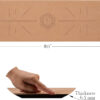 2 B BALANCED Premium Cork Yoga Mat - Always Stays Flat - Non Toxic - Non Slip - Brown - Cork & Rubber