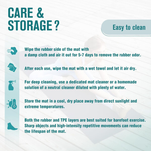 UMINEUX Extra Thick Yoga Mat, 2/5 Inch (10MM), Natural Rubber and TPE Non Slip Yoga Mats with Strap for Women Men, Eco Friendly Exercise Mat for Yoga, Pilates and Home Workout