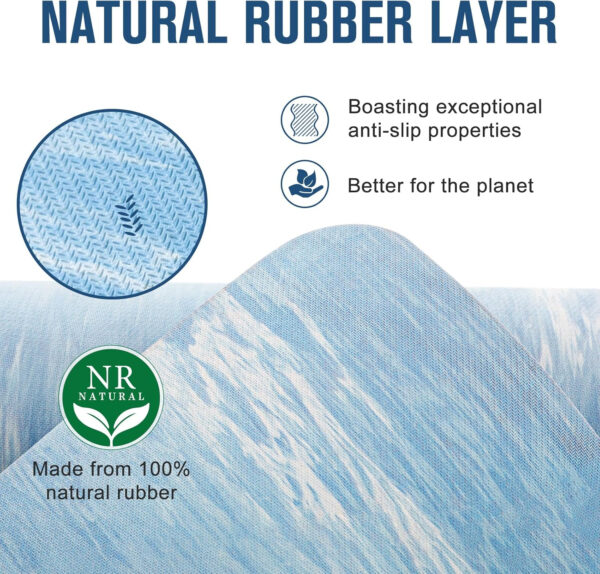 UMINEUX Extra Thick Yoga Mat, 2/5 Inch (10MM), Natural Rubber and TPE Non Slip Yoga Mats with Strap for Women Men, Eco Friendly Exercise Mat for Yoga, Pilates and Home Workout