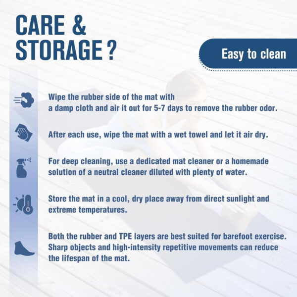 UMINEUX Extra Thick Yoga Mat, 2/5 Inch (10MM), Natural Rubber and TPE Non Slip Yoga Mats with Strap for Women Men, Eco Friendly Exercise Mat for Yoga, Pilates and Home Workout