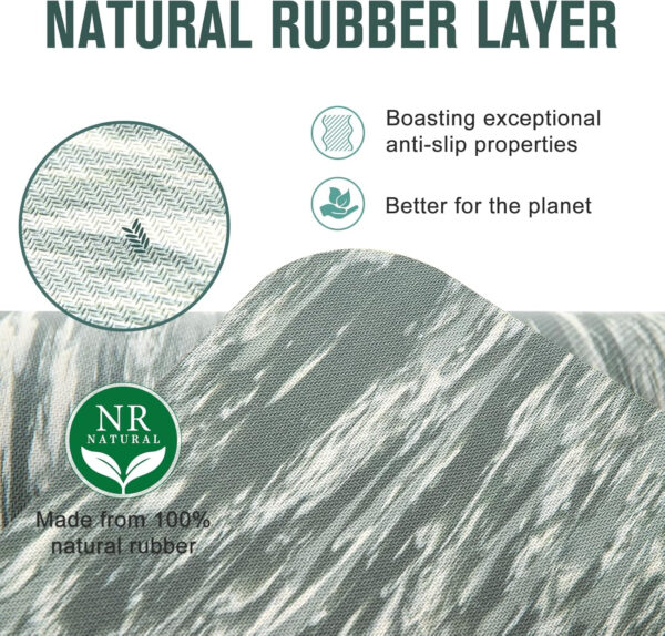 UMINEUX Extra Thick Yoga Mat, 2/5 Inch (10MM), Natural Rubber and TPE Non Slip Yoga Mats with Strap for Women Men, Eco Friendly Exercise Mat for Yoga, Pilates and Home Workout