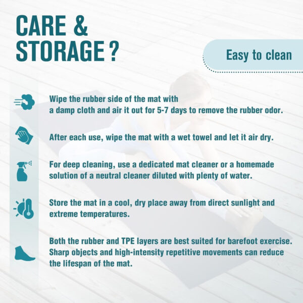 UMINEUX Extra Thick Yoga Mat, 2/5 Inch (10MM), Natural Rubber and TPE Non Slip Yoga Mats with Strap for Women Men, Eco Friendly Exercise Mat for Yoga, Pilates and Home Workout