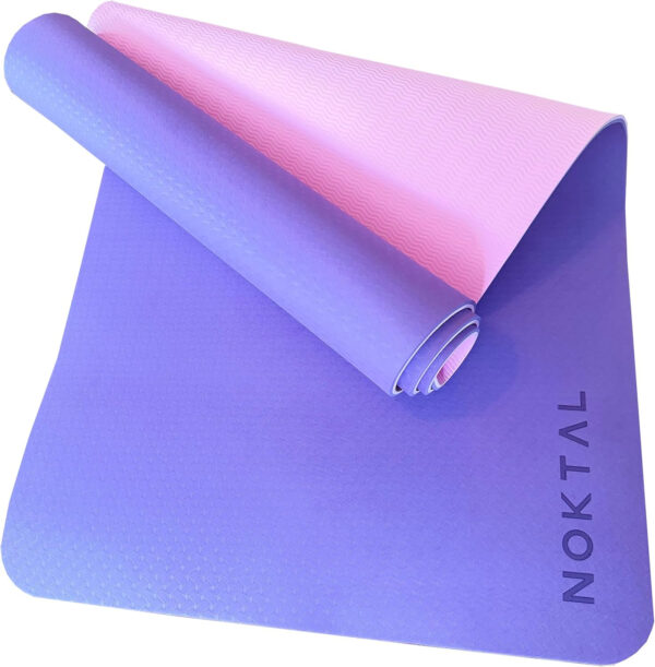 NOKTAL PRO Pilates & Yoga Mat - Eco Friendly, High Density, 72" x 24", 8MM Thick, Non Slip, For Yoga, Pilates, Meditation & Floor Exercises