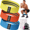 Fabric Resistance Bands for Working Out - Exercise Bands for Women and Men, Booty Bands for Legs and Glute, Yoga, Pilates, Rehab, Fitness and Home Workout
