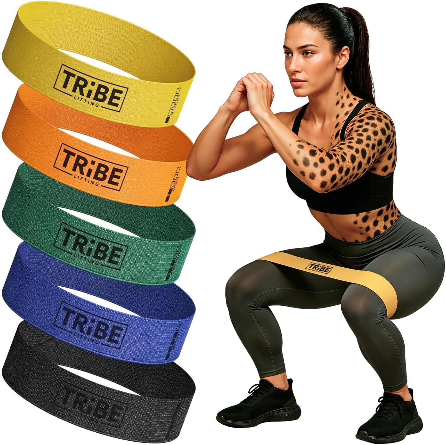 Fabric Resistance Bands for Working Out - Booty Bands for Women and Men - Exercise Bands Resistance Bands Set - Workout Bands Resistance Bands for Legs - Fitness Bands